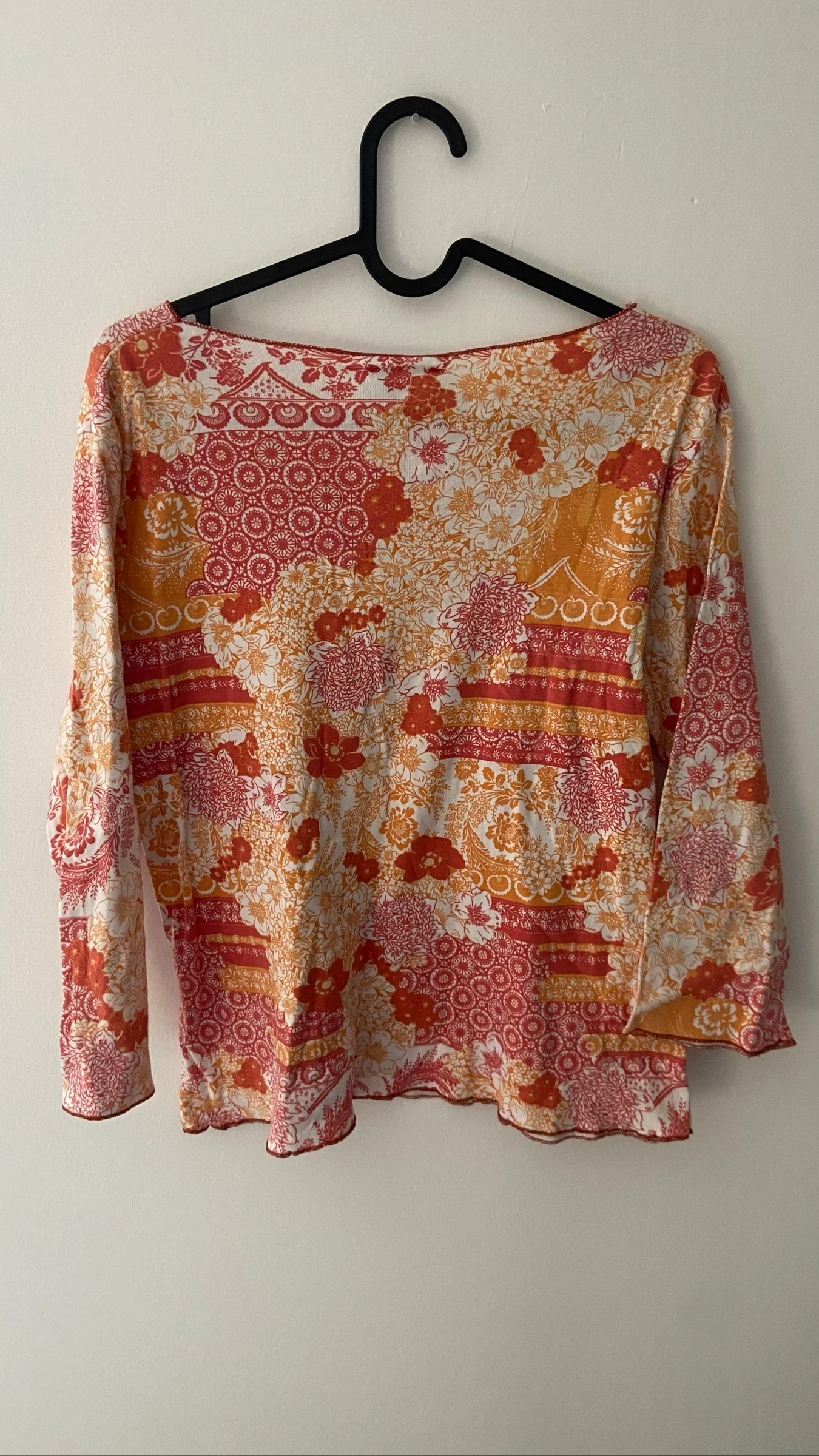 Vintage oranje top met patroon – photo 6